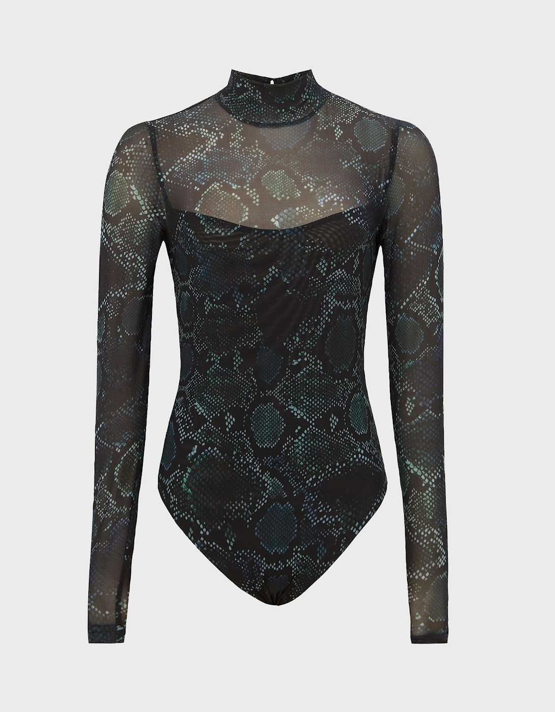 Snake Print Mesh Bodysuit, 2 of 1