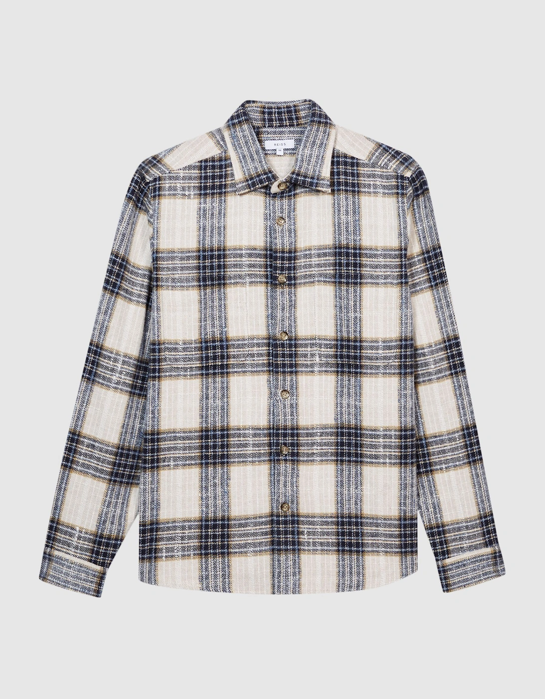 Large Check Twill Overshirt, 2 of 1