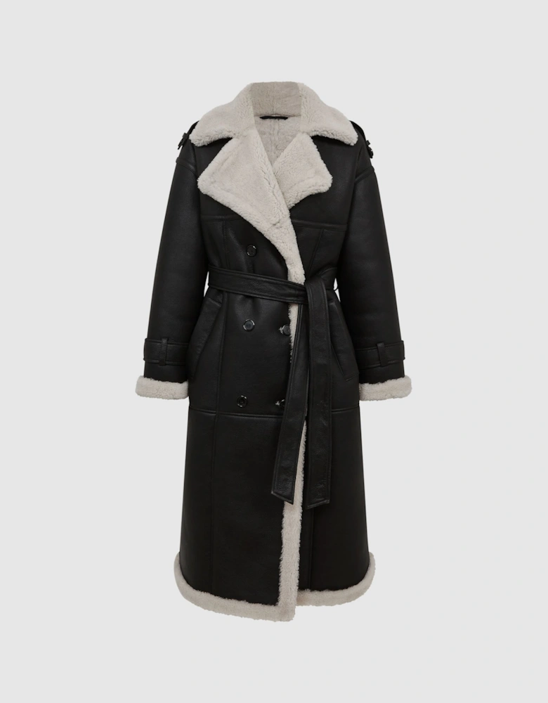 Shearling Trench Coat