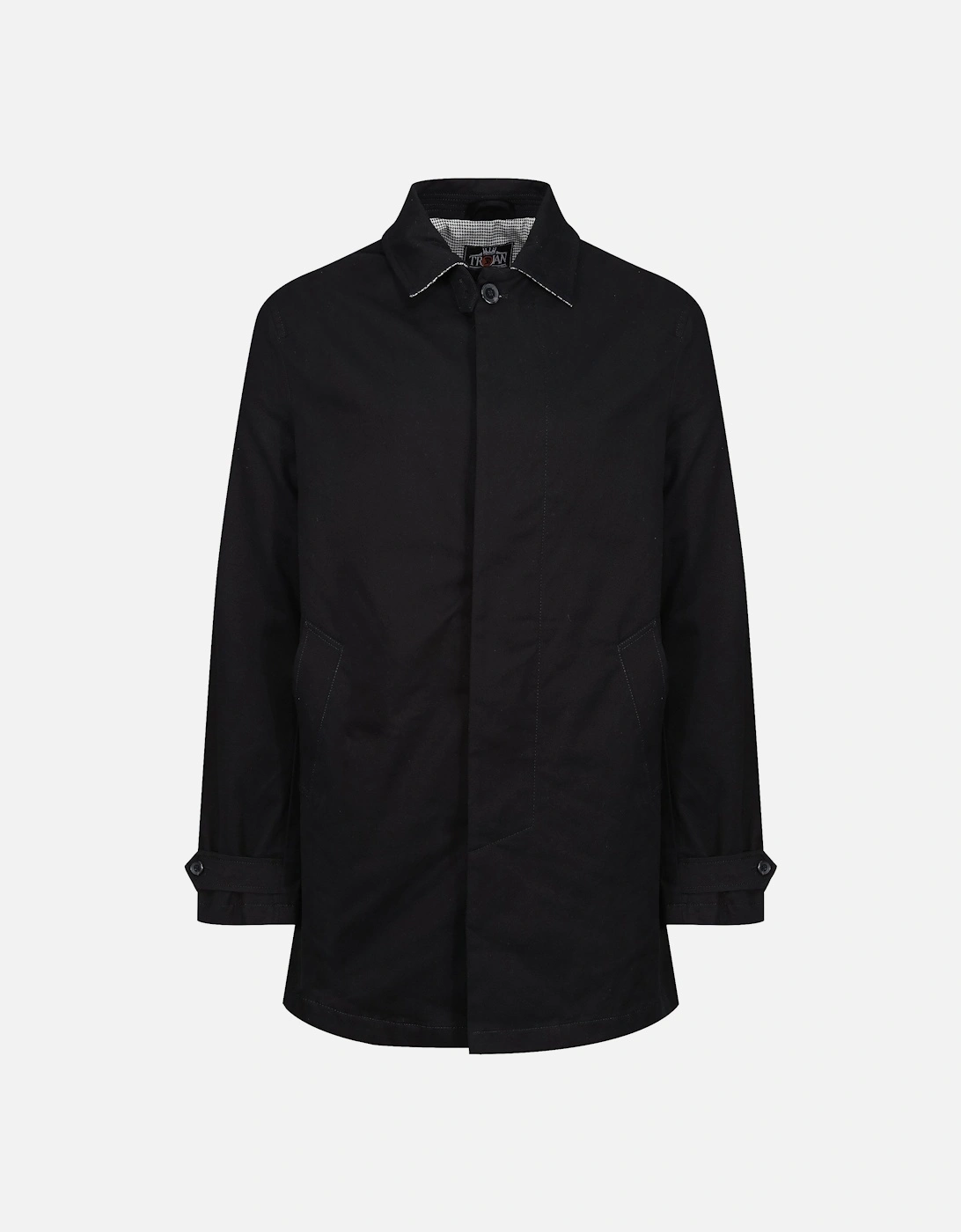 Trim Mens Rain Mac - Black, 4 of 3