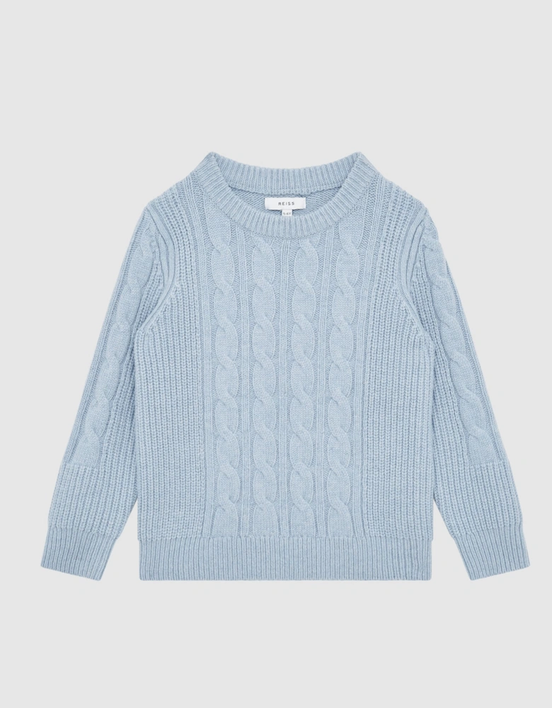 Crew Neck Cable Knit Jumper