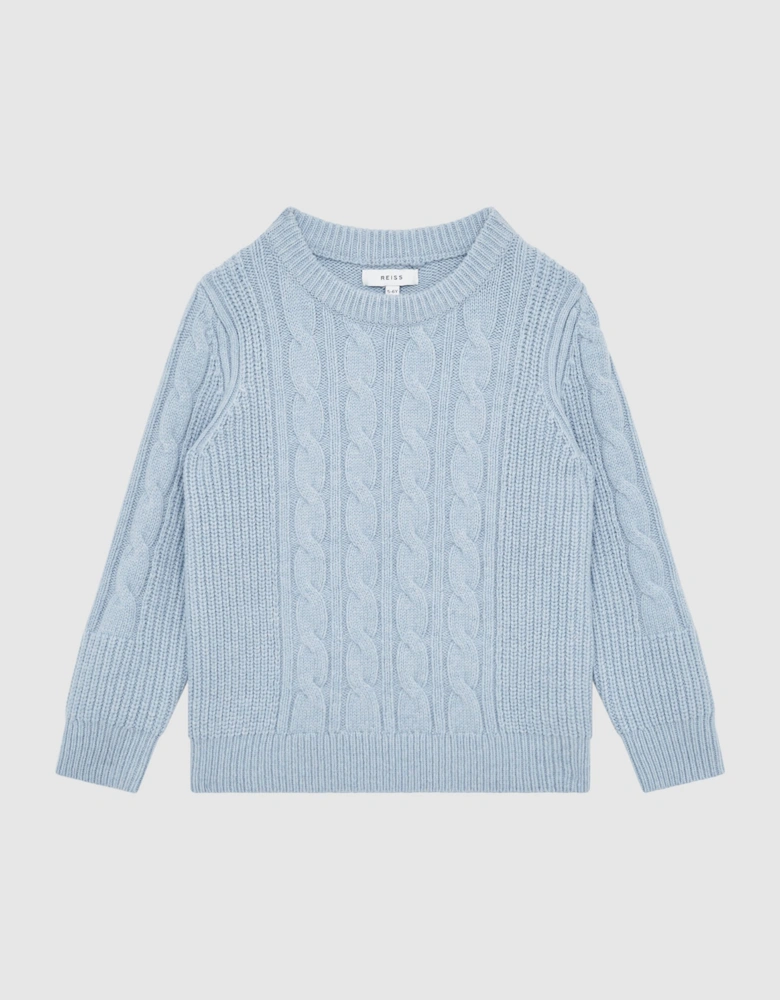 Crew Neck Cable Knit Jumper