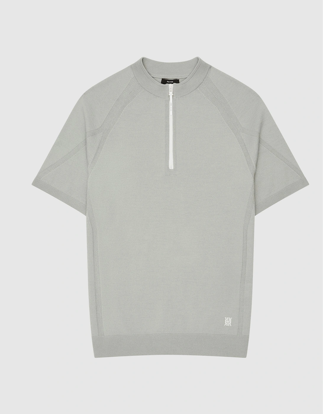 Half Zip Funnel Neck Polo T-Shirt, 2 of 1