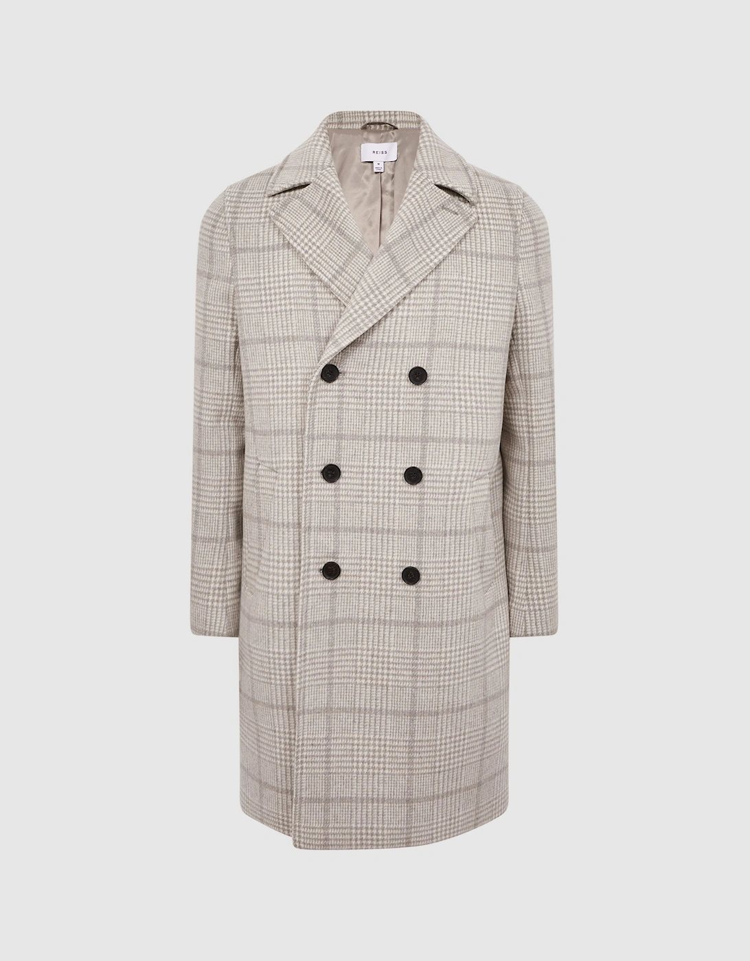 Double Breasted Long Checked Overcoat, 2 of 1