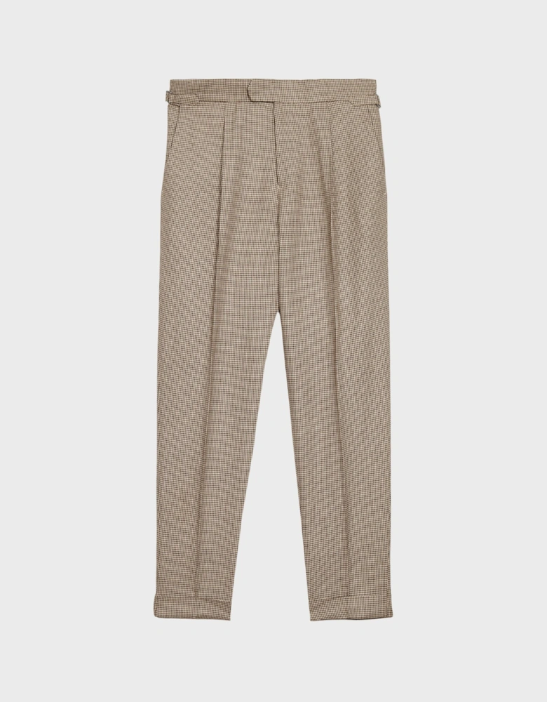 Formal Puppytooth Check Trousers