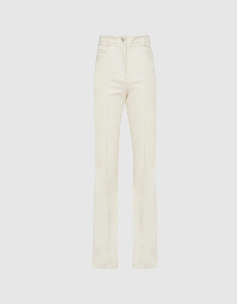 High Rise Flared Trousers