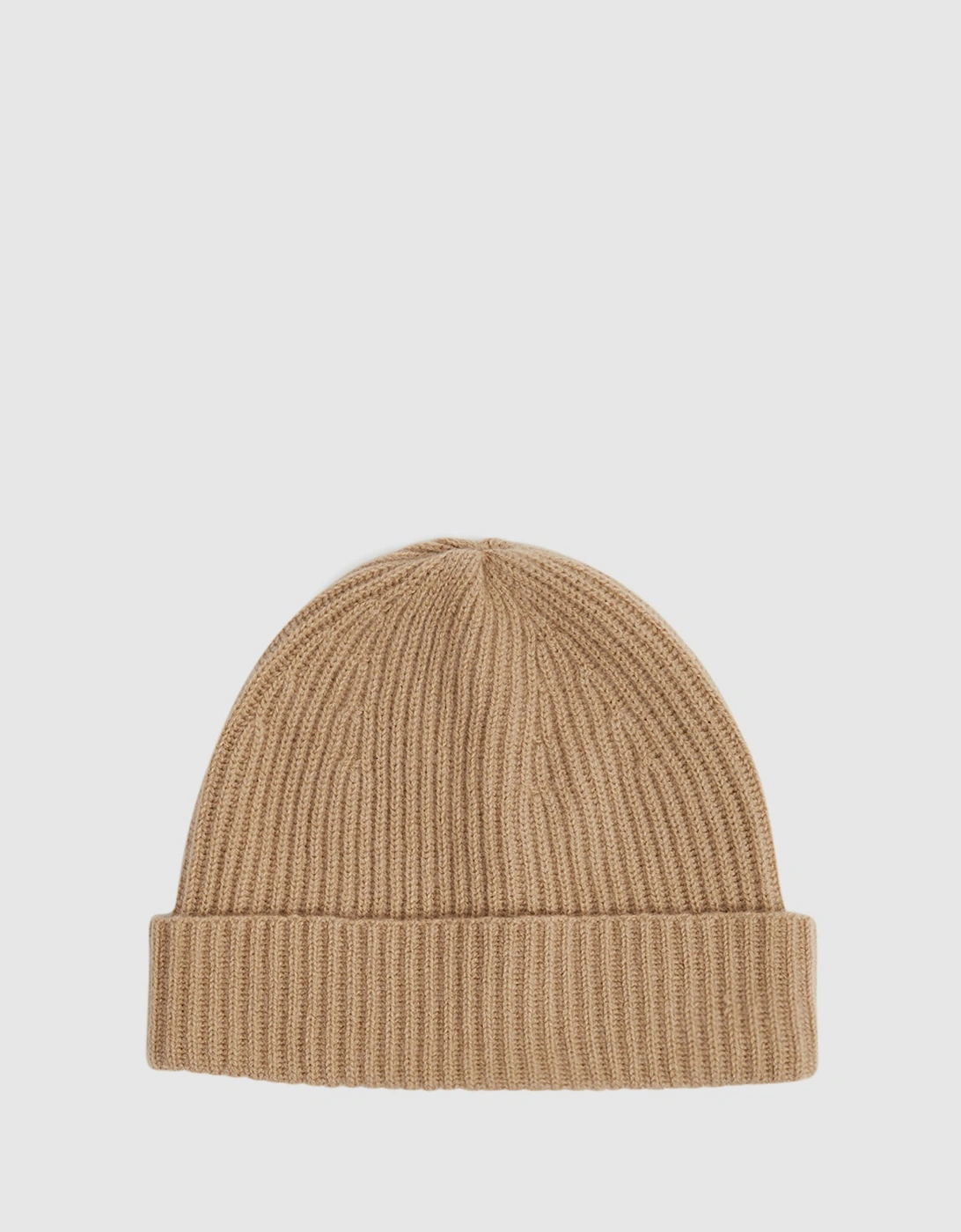 Cashmere Ribbed Beanie Hat, 2 of 1