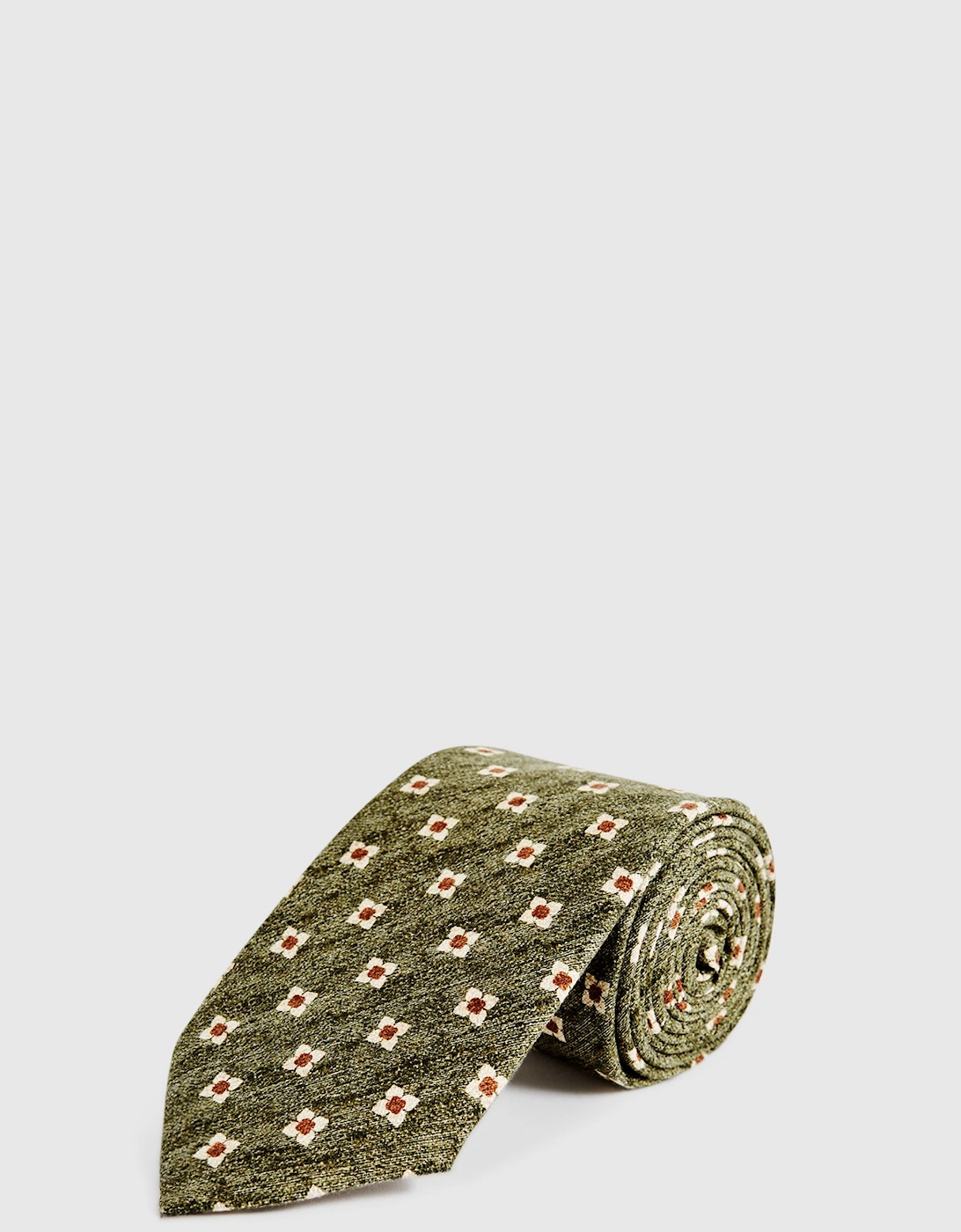 Floral Print 100% Silk Tie, 2 of 1