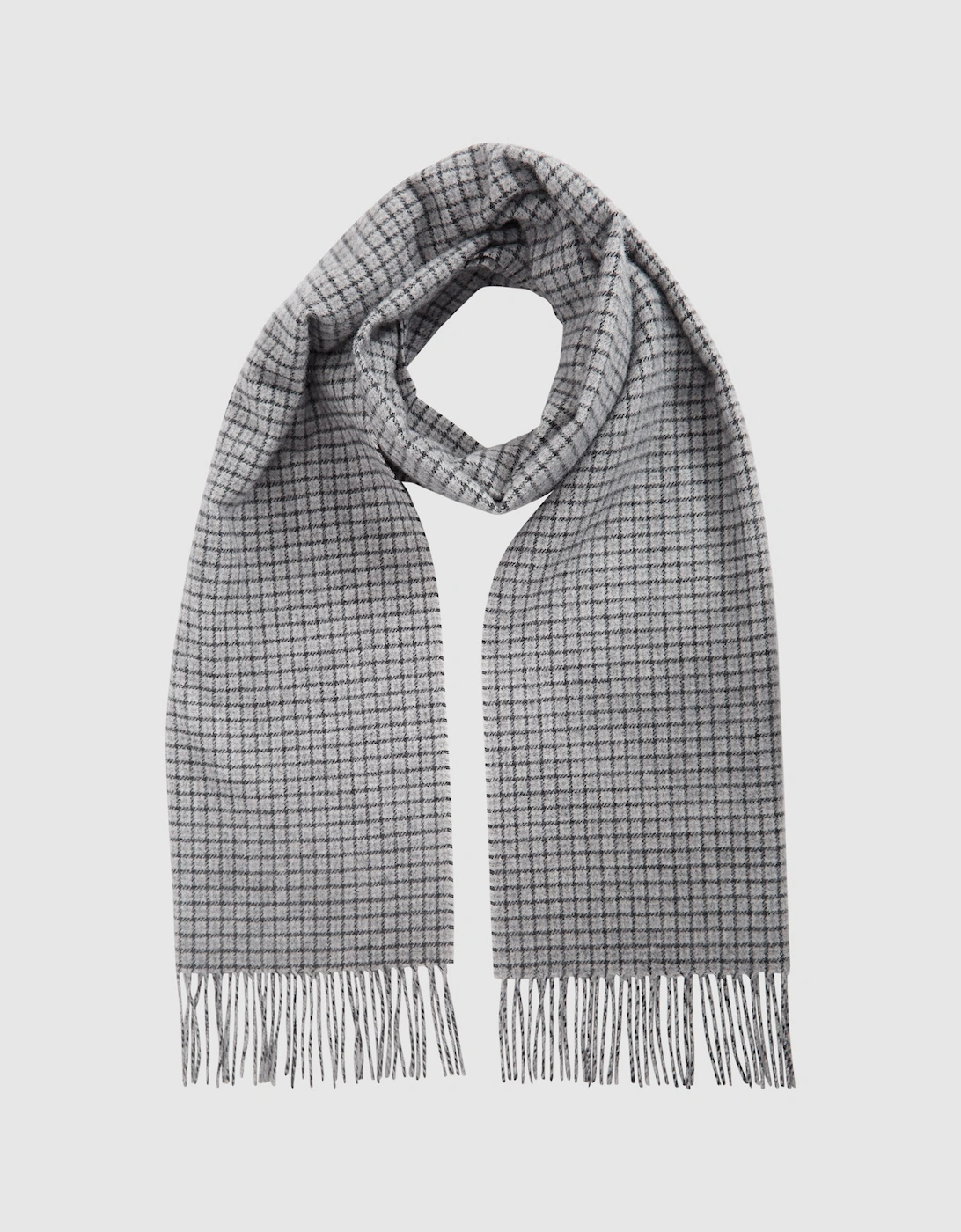 Wool-Blend Dogtooth Scarf, 2 of 1