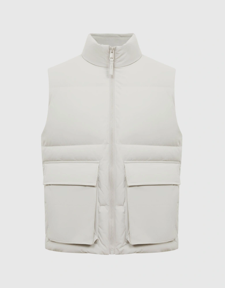 Funnel Neck Puffer Gilet