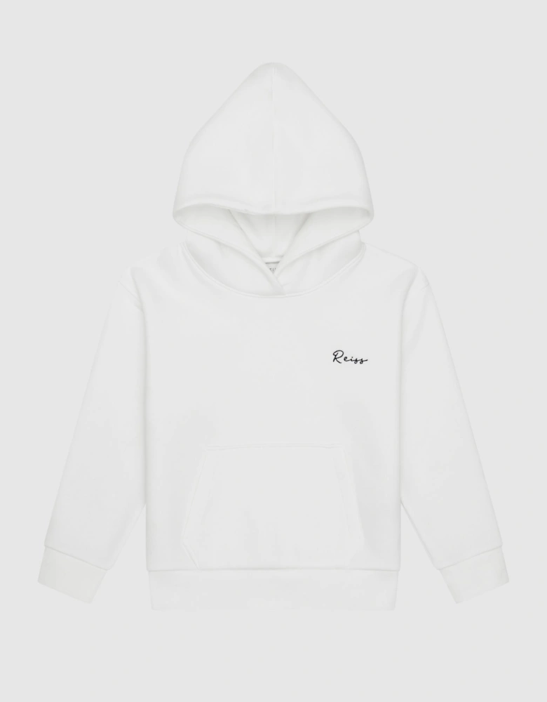 Embroidered Jersey Hoodie