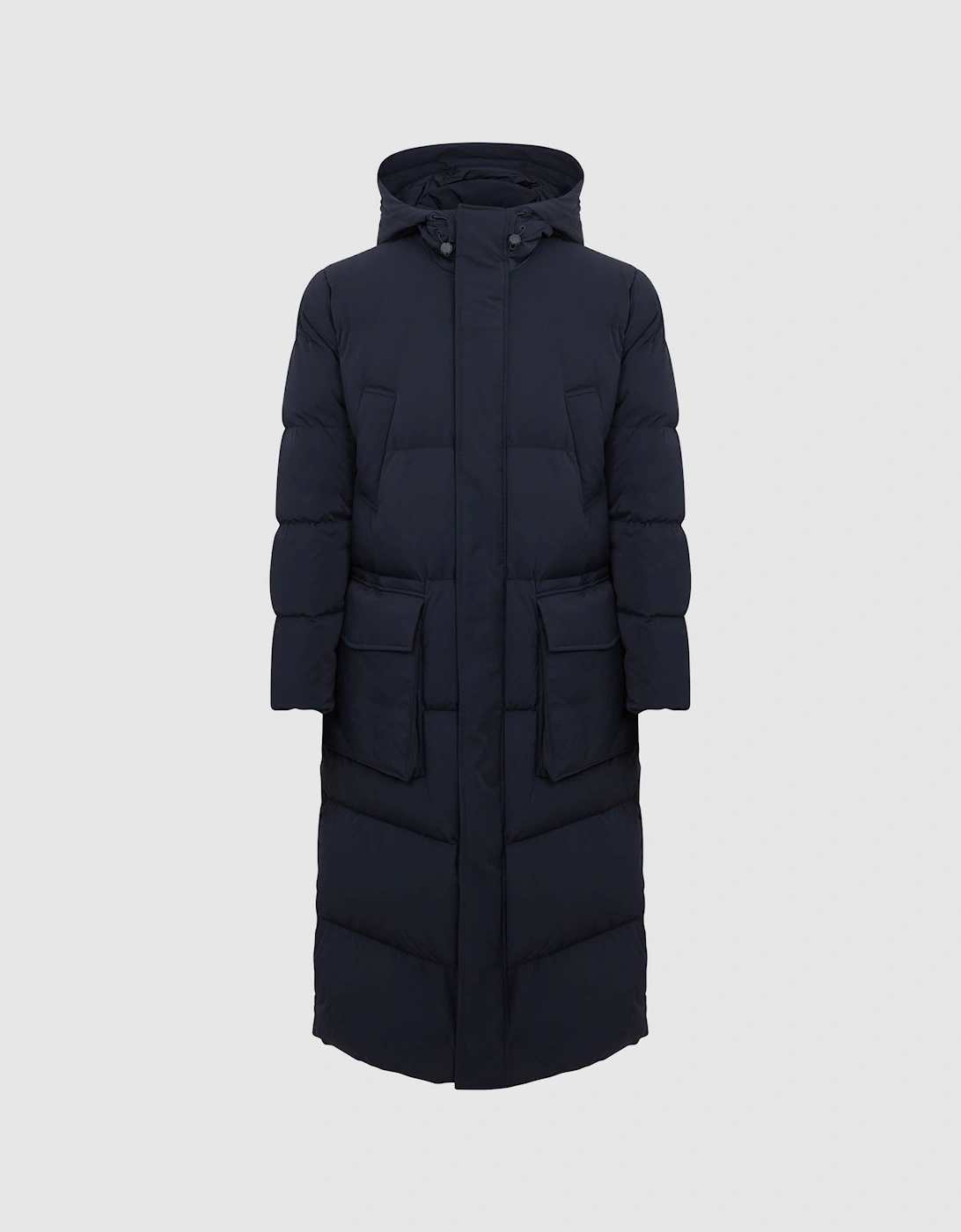Longline Hooded Puffer Coat, 2 of 1