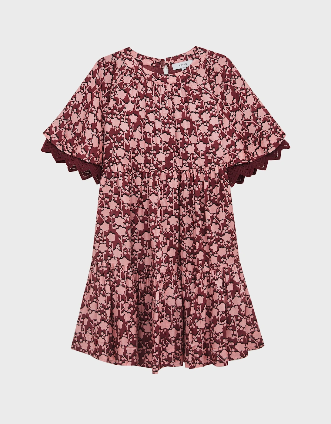 Lace Sleeve Printed Dress, 3 of 2