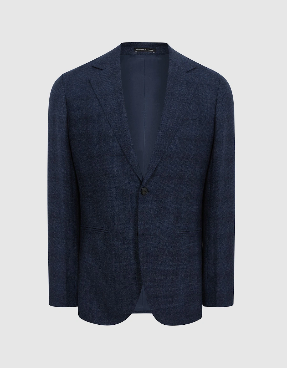 Single Breasted Prince Of Wales Check Blazer, 2 of 1