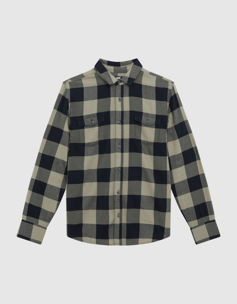 PAIGE Twin Pocket Checked Overshirt