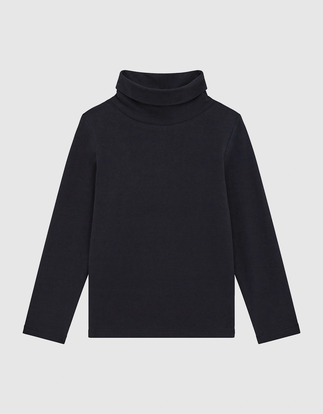 Cotton Blend Roll Neck Top, 2 of 1