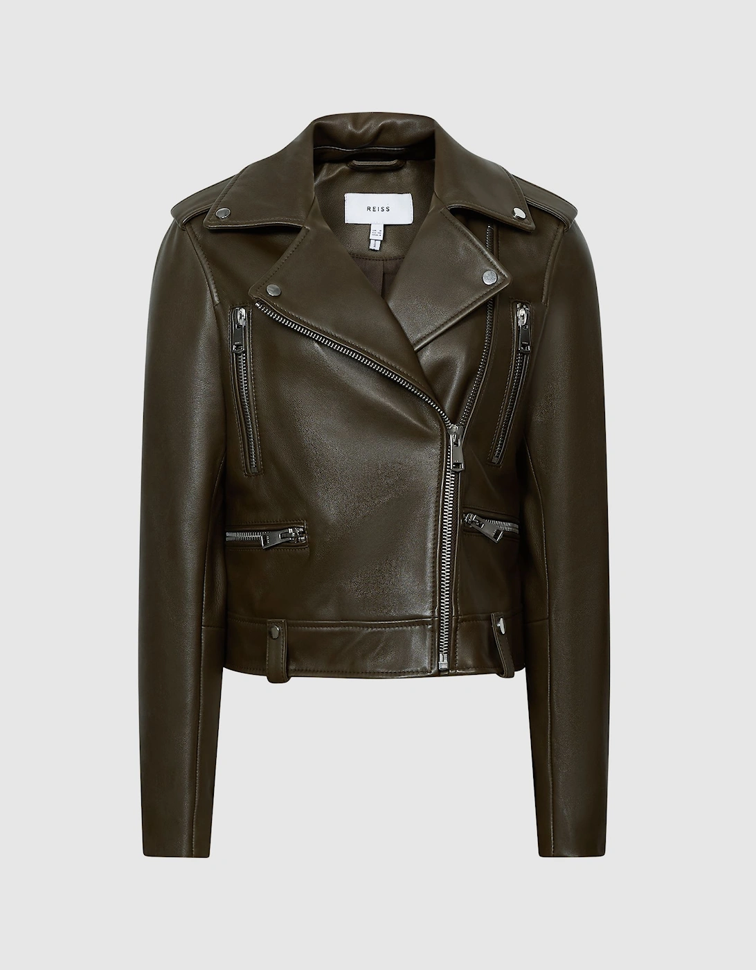 Leather Biker Jacket, 2 of 1