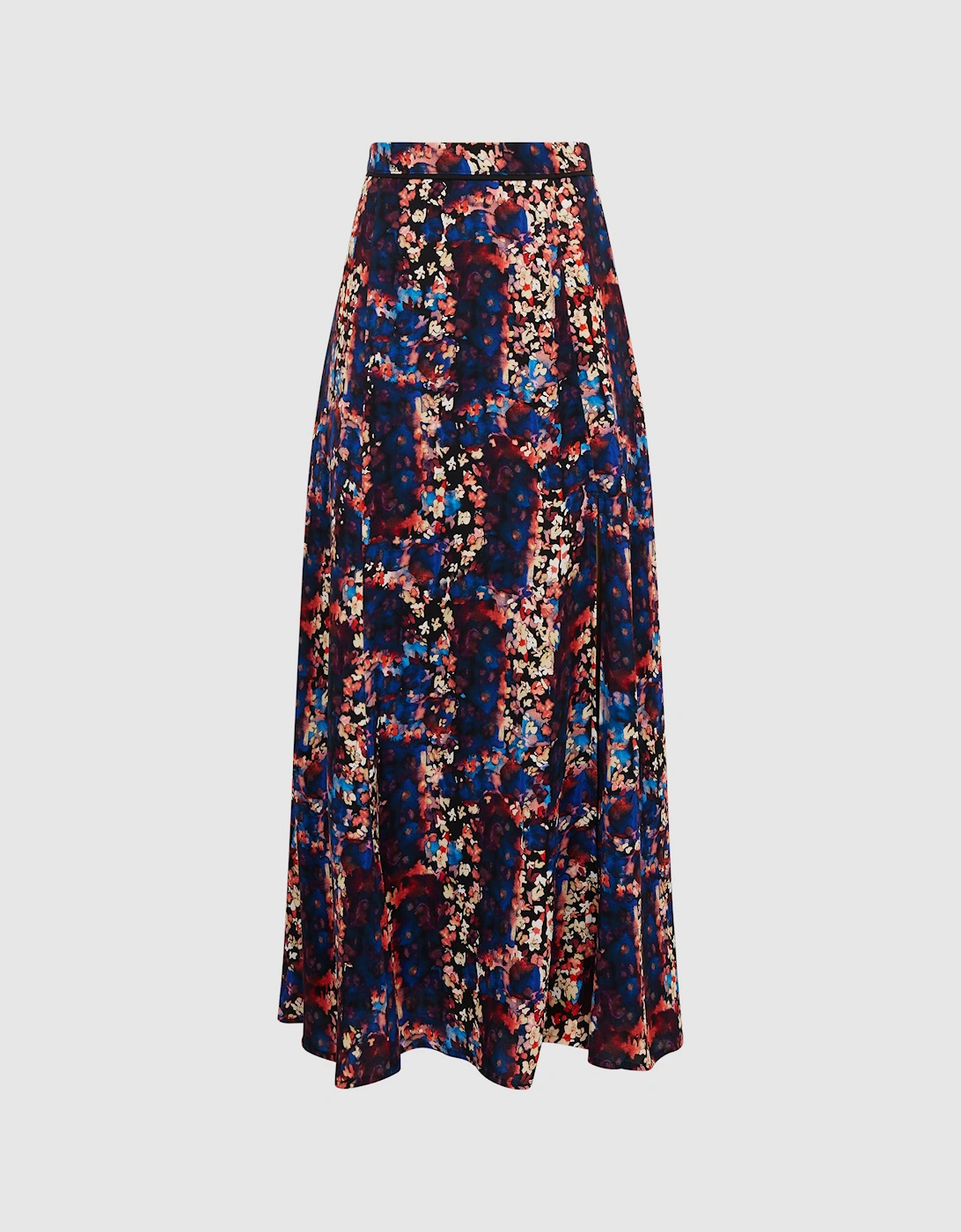 Abstract Floral Slip Skirt, 2 of 1