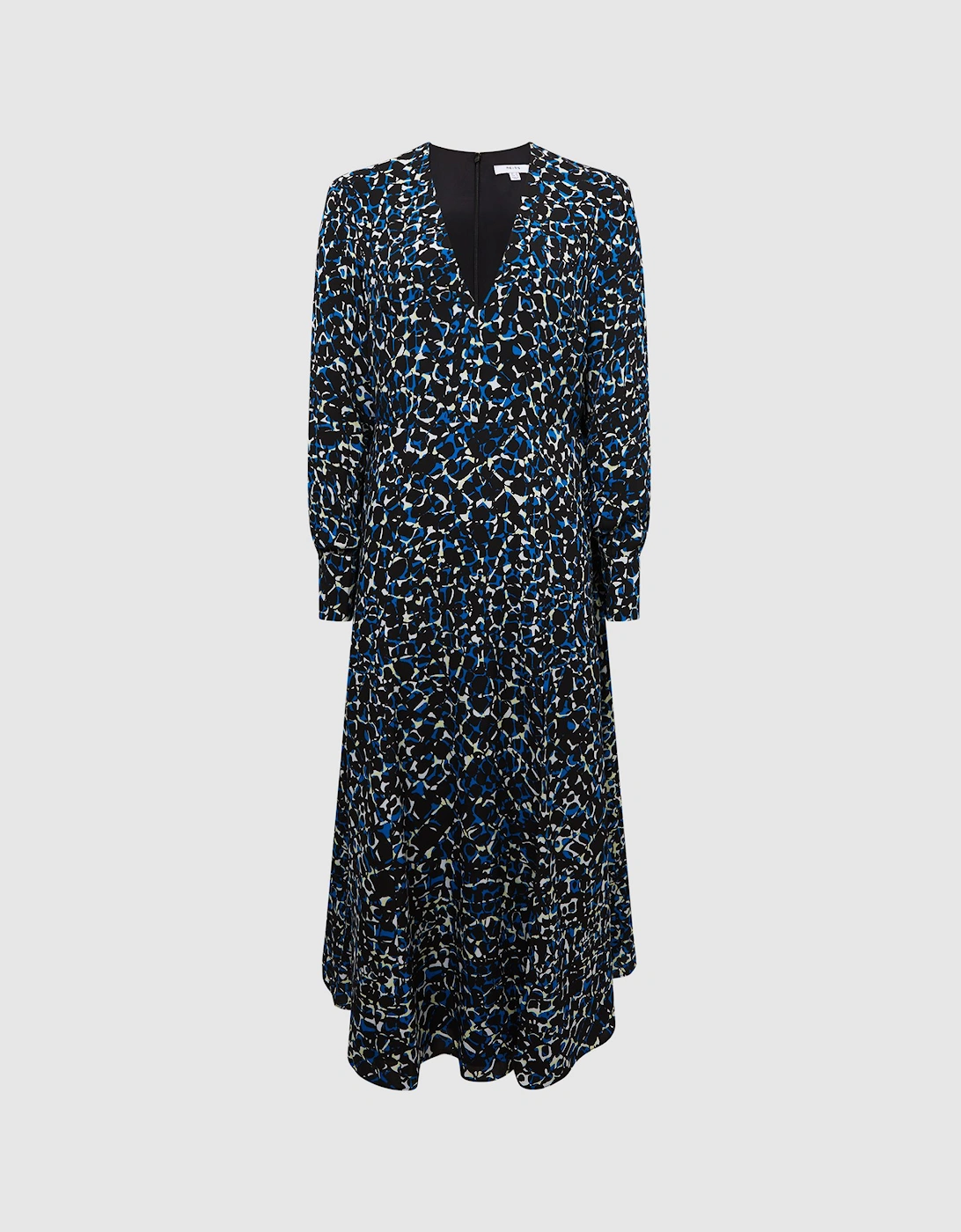 Long Sleeve Printed Midi Dress, 2 of 1