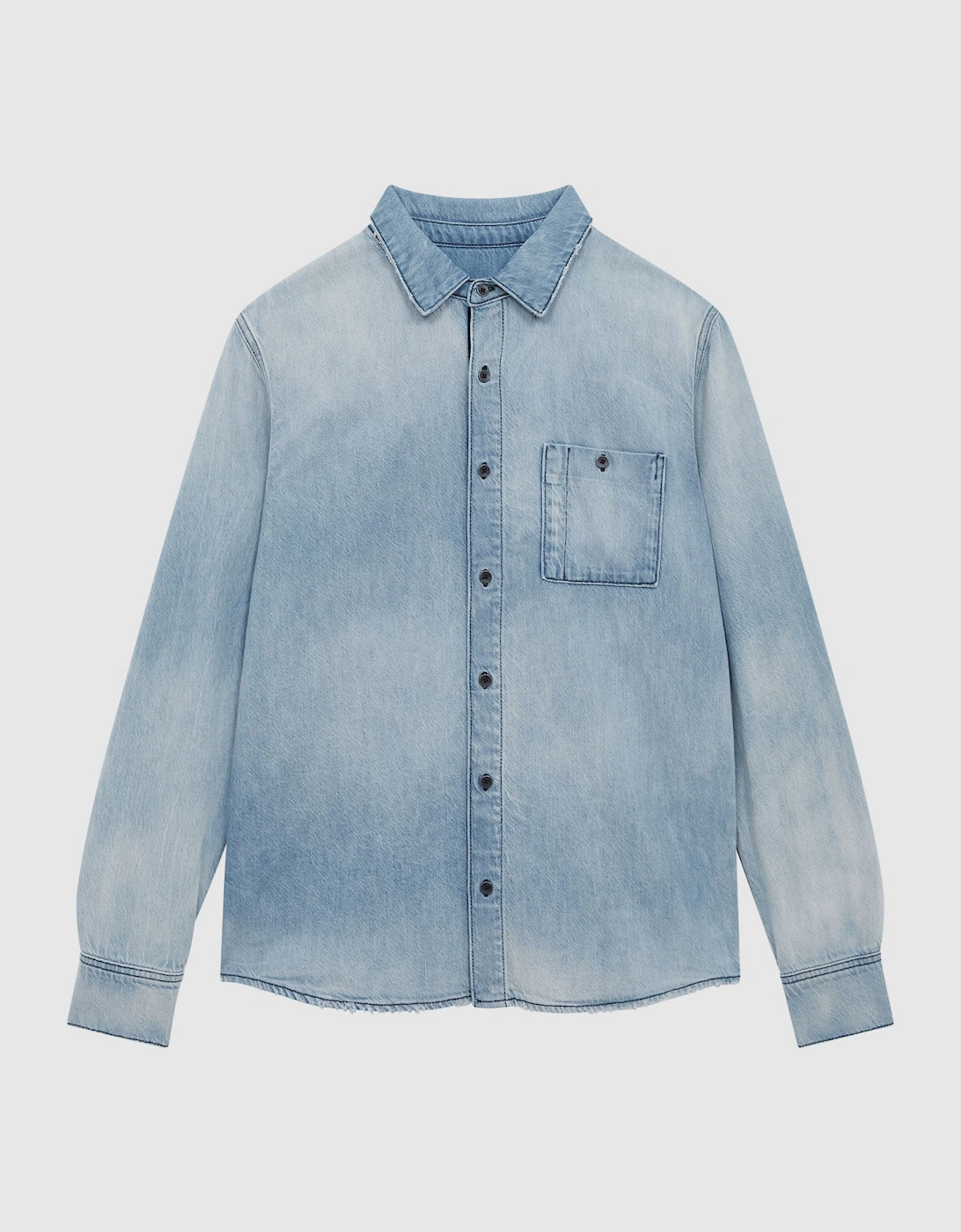 Paige Washed Denim Shirt, 2 of 1