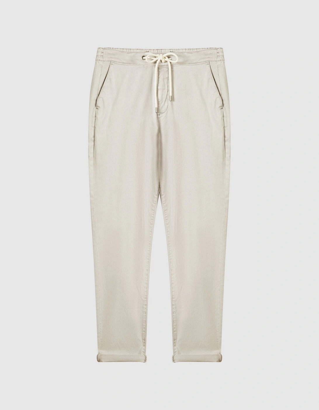 Brushed Twill Drawstring Trousers, 2 of 1