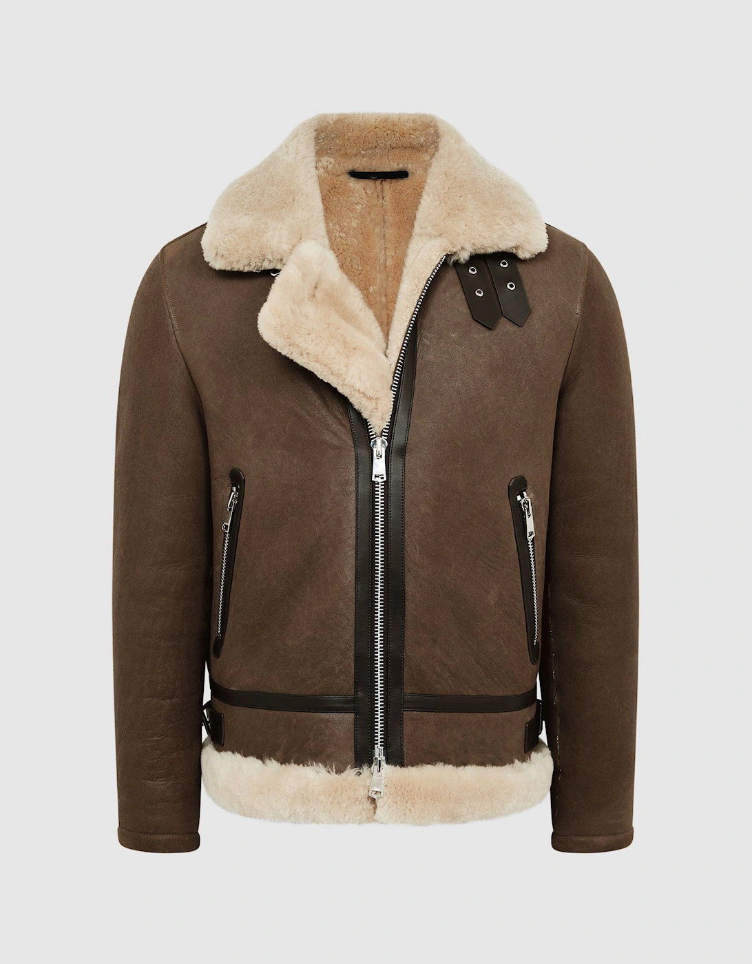 Shearling Double Buckle Jacket, 2 of 1