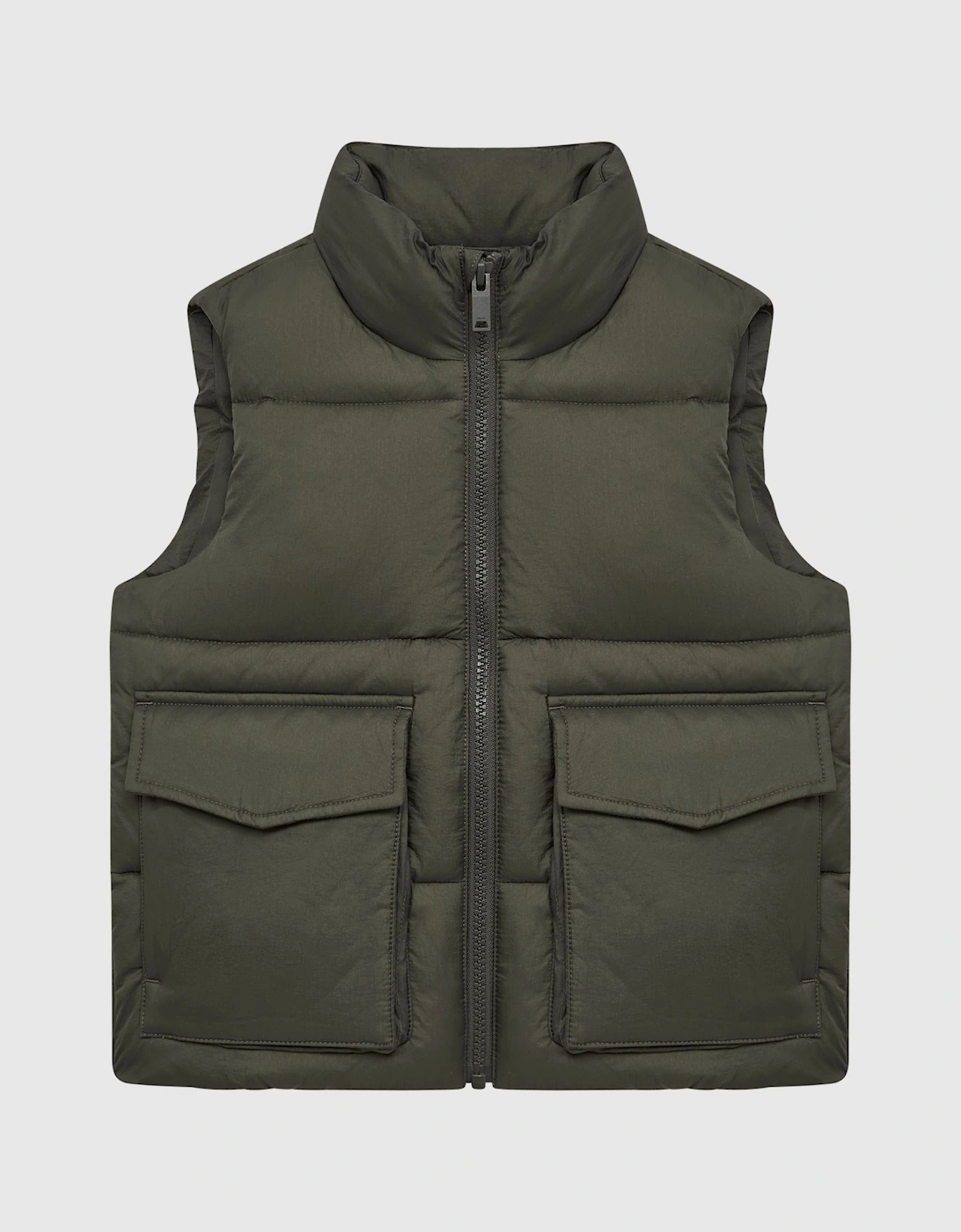 Sleeveless Funnel Neck Puffer Gilet, 3 of 2