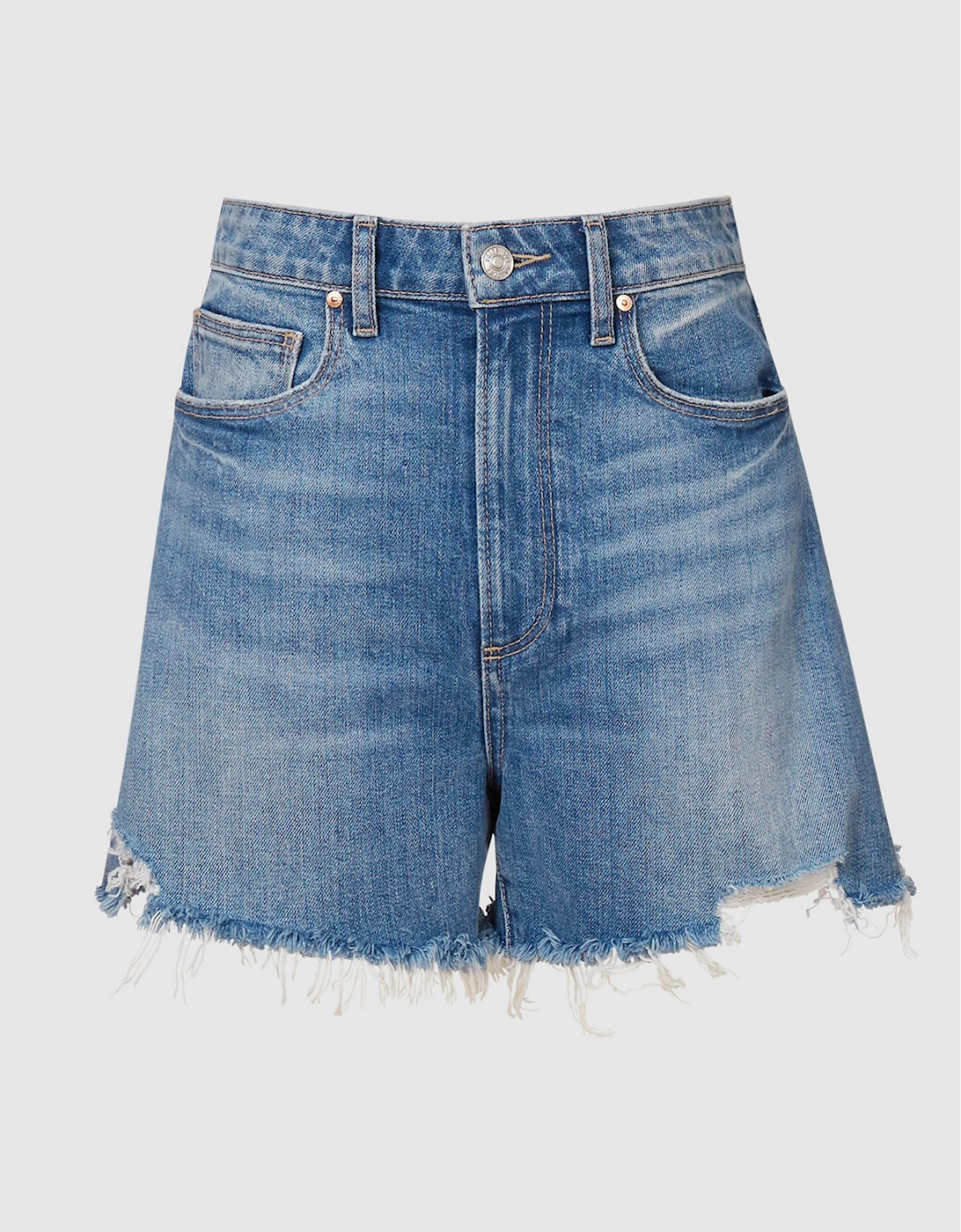 Paige Raw Hem Denim Shorts, 2 of 1