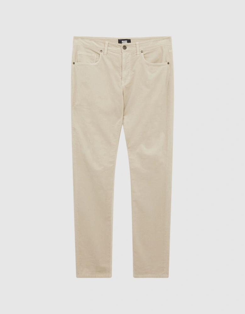 PAIGE Micro-Corduroy Slim Fit Jeans