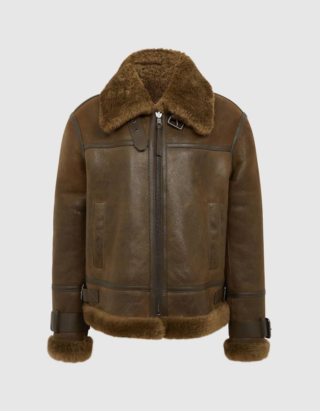Aviator Leather Jacket, 2 of 1
