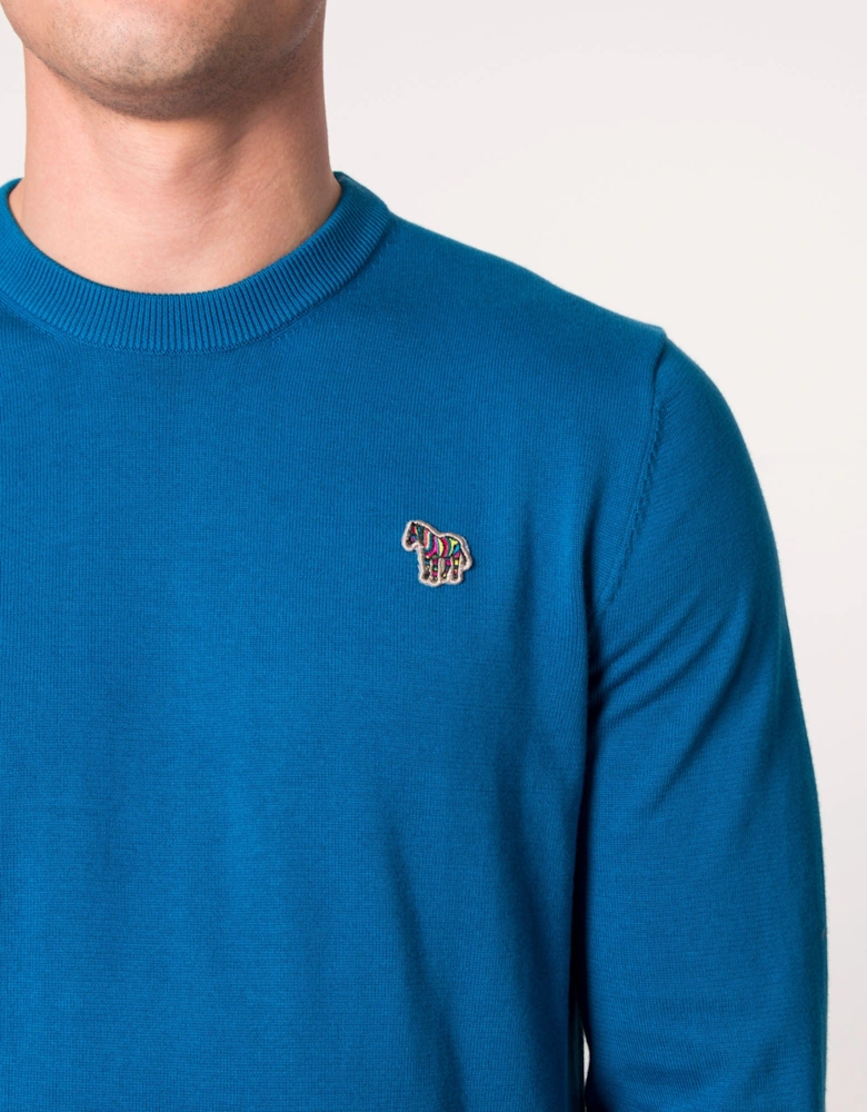 Zebra Badge Lightweight Jumper