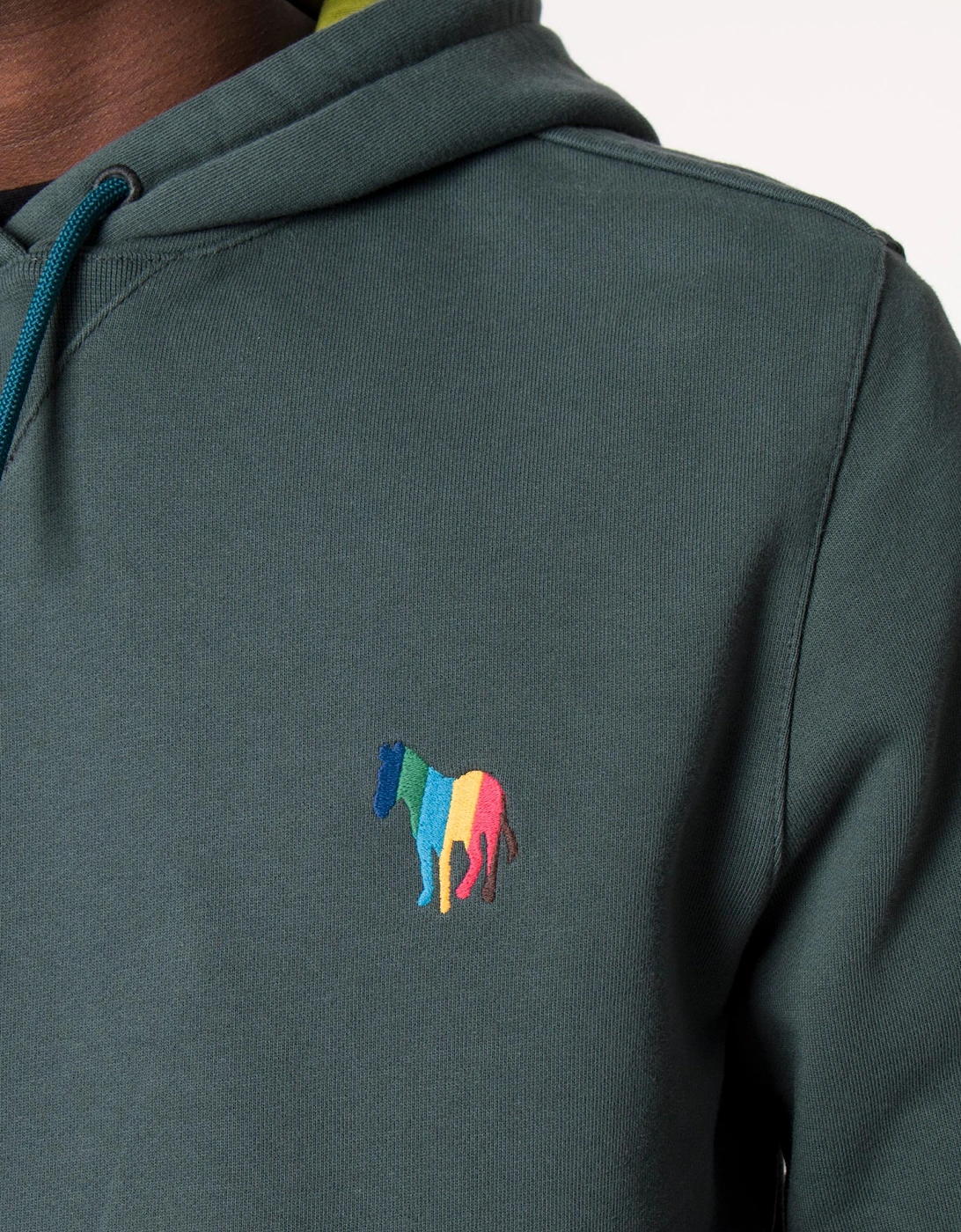 Broad Stripe Zebra Emblem Hoodie