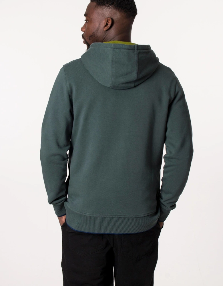 Broad Stripe Zebra Emblem Hoodie