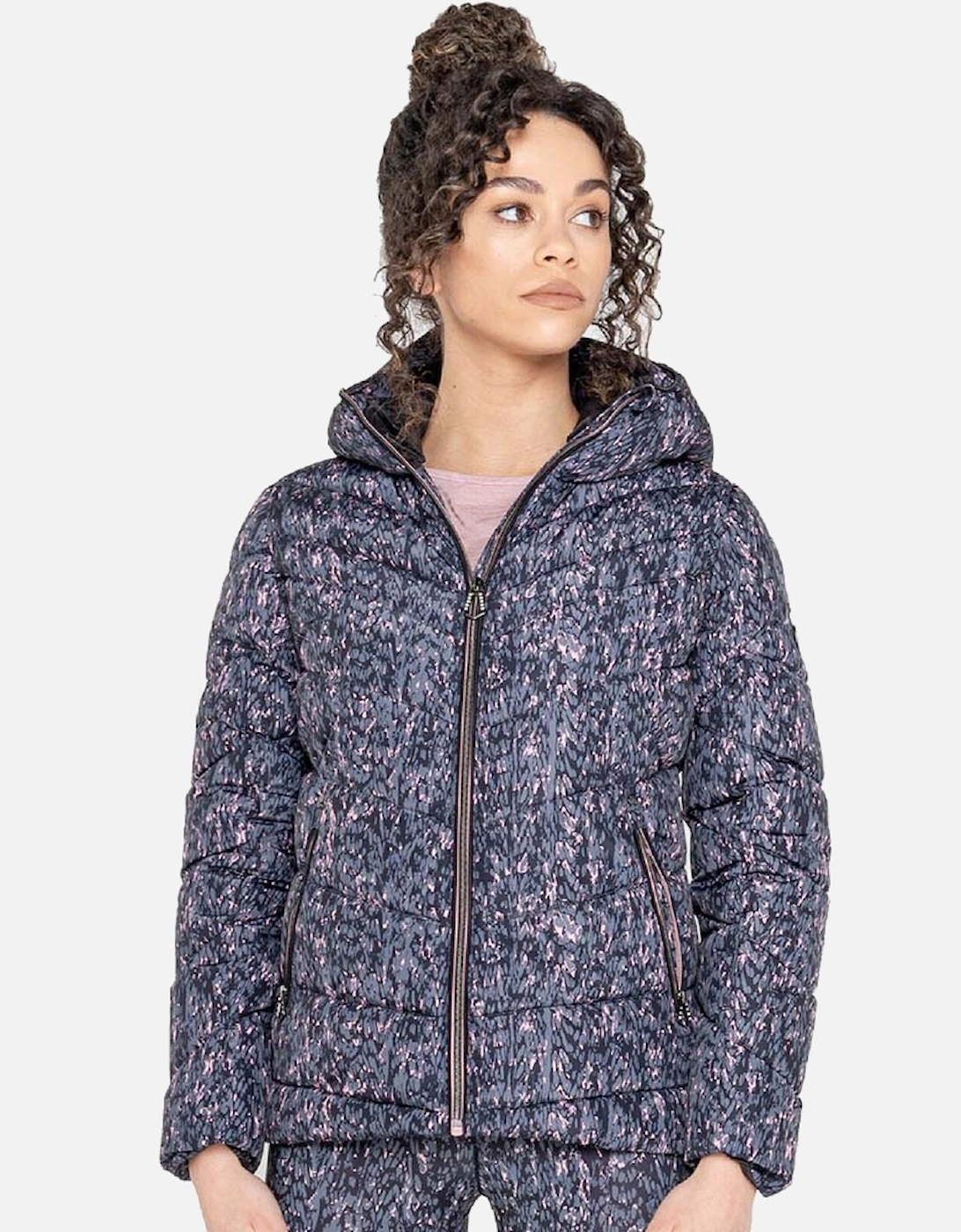 Womens Surmount Warm Hooded Padded Puffa Jacket, 5 of 4