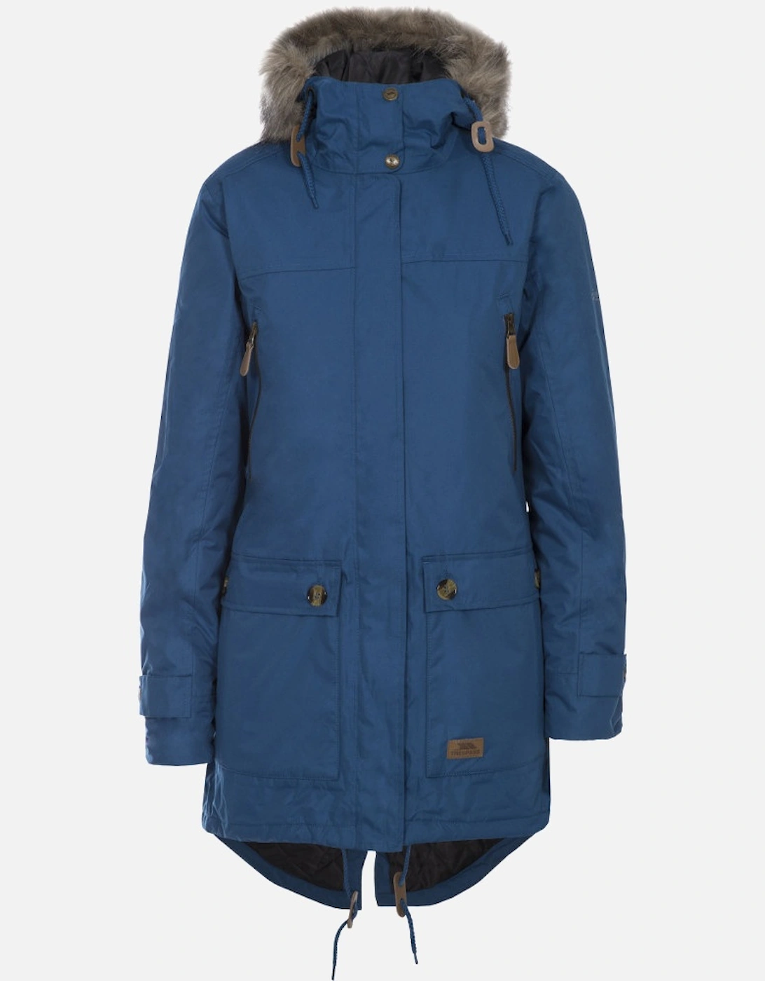 Womens Clea Jacket Waterproof Quilted Faux Fur Trim Winter Parka Coat, 2 of 1