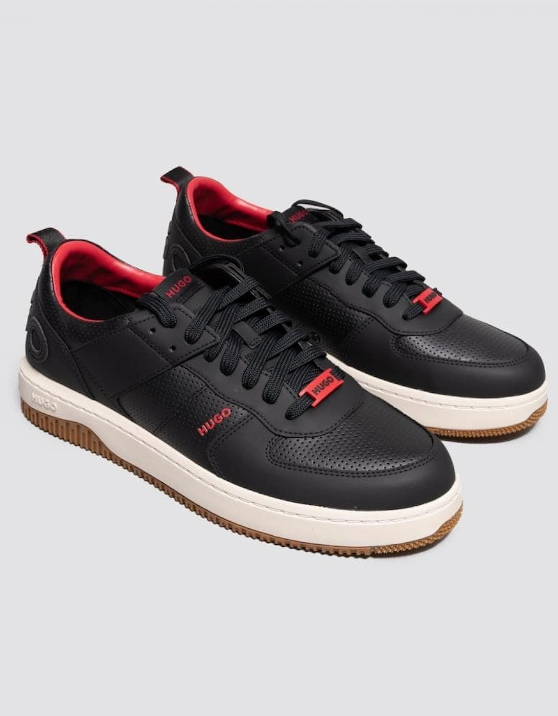 Kilian_Tenn Mens Mixed-Material Trainers With Bonded Leather and Perforations, 7 of 6