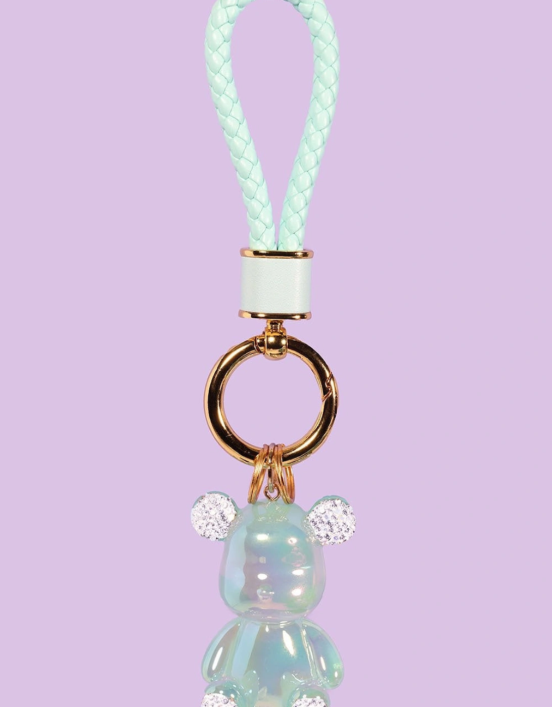 Hard Teddy Keyring with DiamantÃ© Detail, 2 of 1
