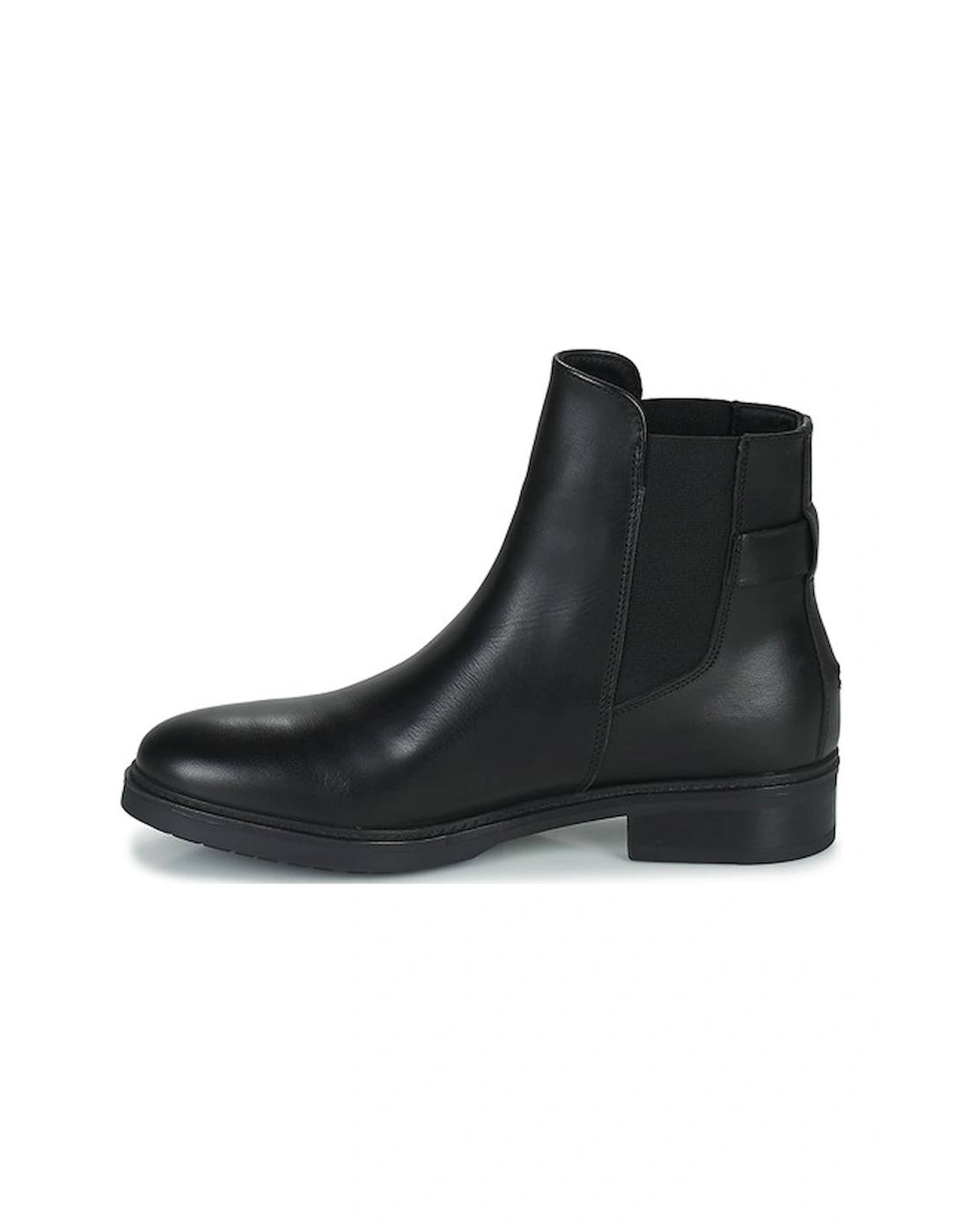 Coin Leather Flat Boot