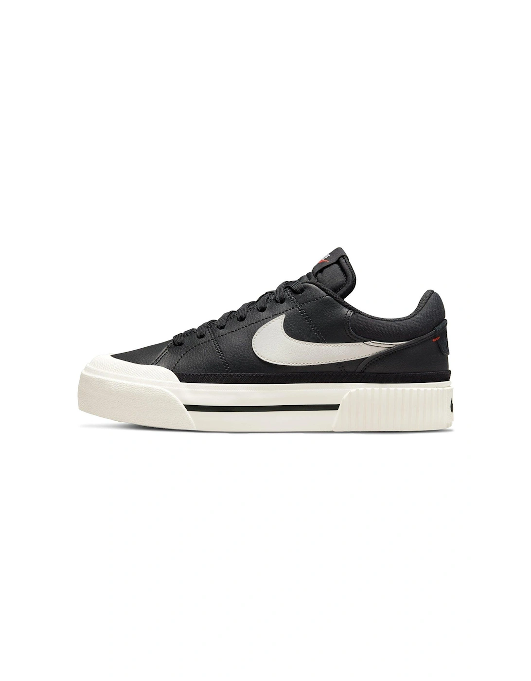Court Legacy Lift Trainers - Black/White, 7 of 6