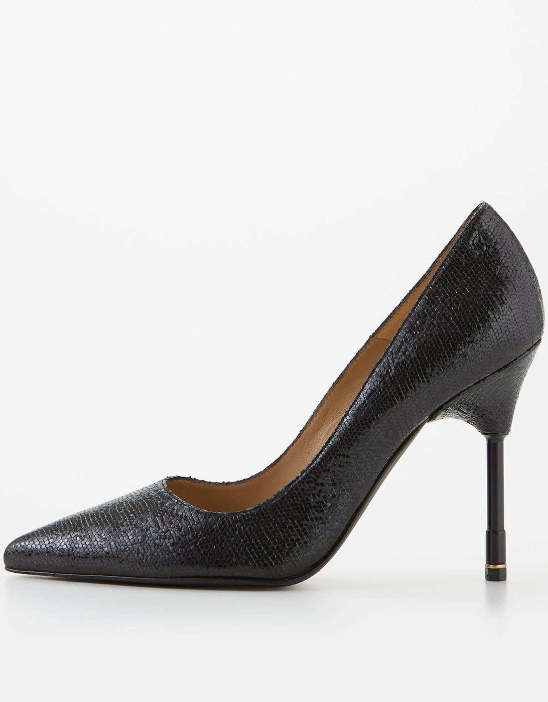 Nova Metallic Court Shoes - Metallic Black, 5 of 4