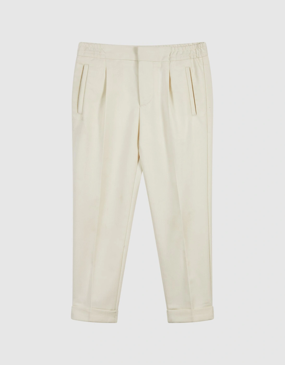Casual Cropped Tapered Trousers, 2 of 1