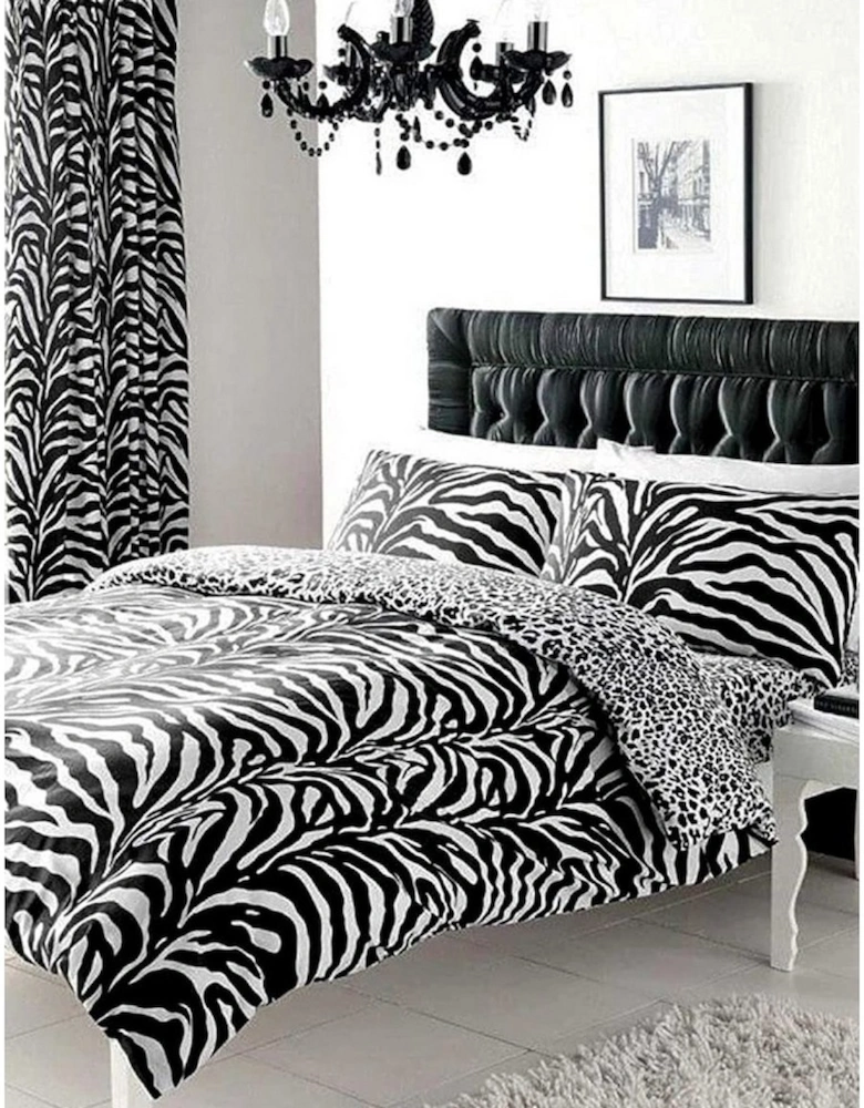 Zebra Print Duvet Cover Set