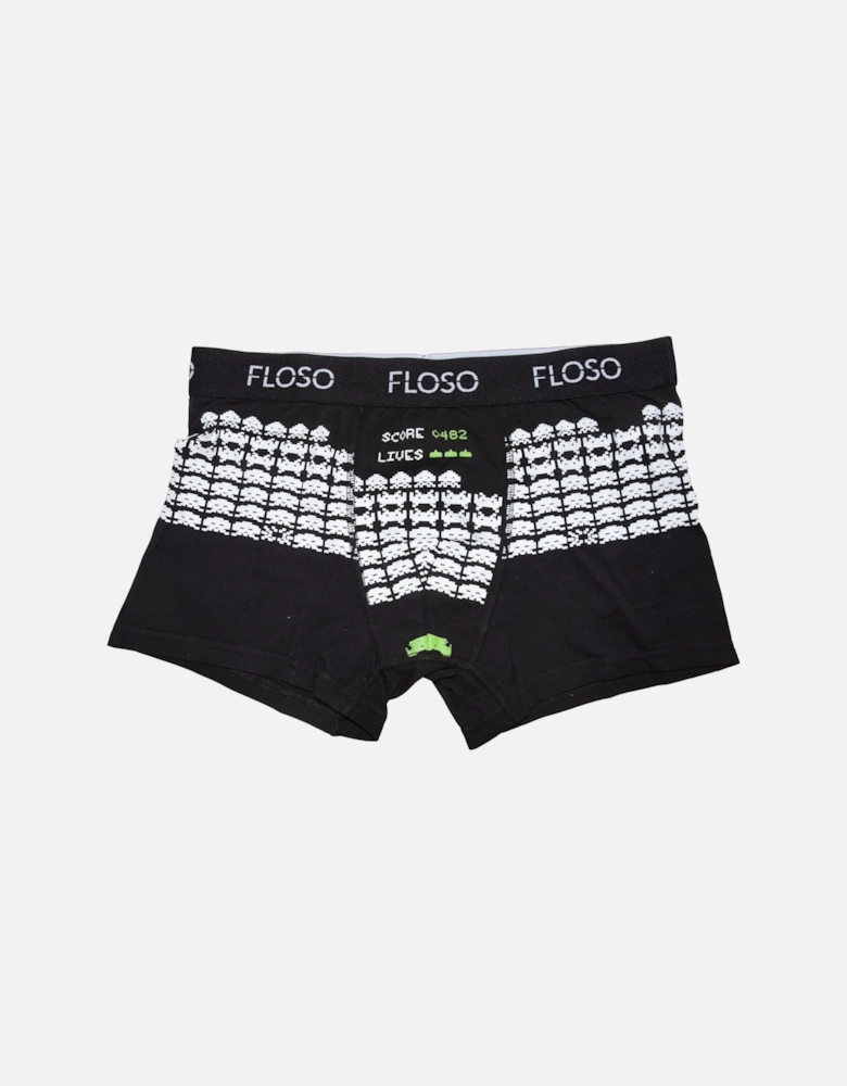 FLOSO Mens Retro Games Boxer Shorts (5 Pairs)