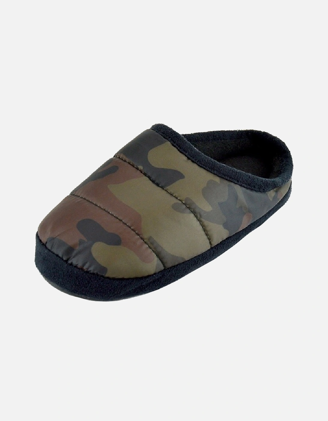 Childrens/Kids Camo Puffer Slippers, 3 of 2