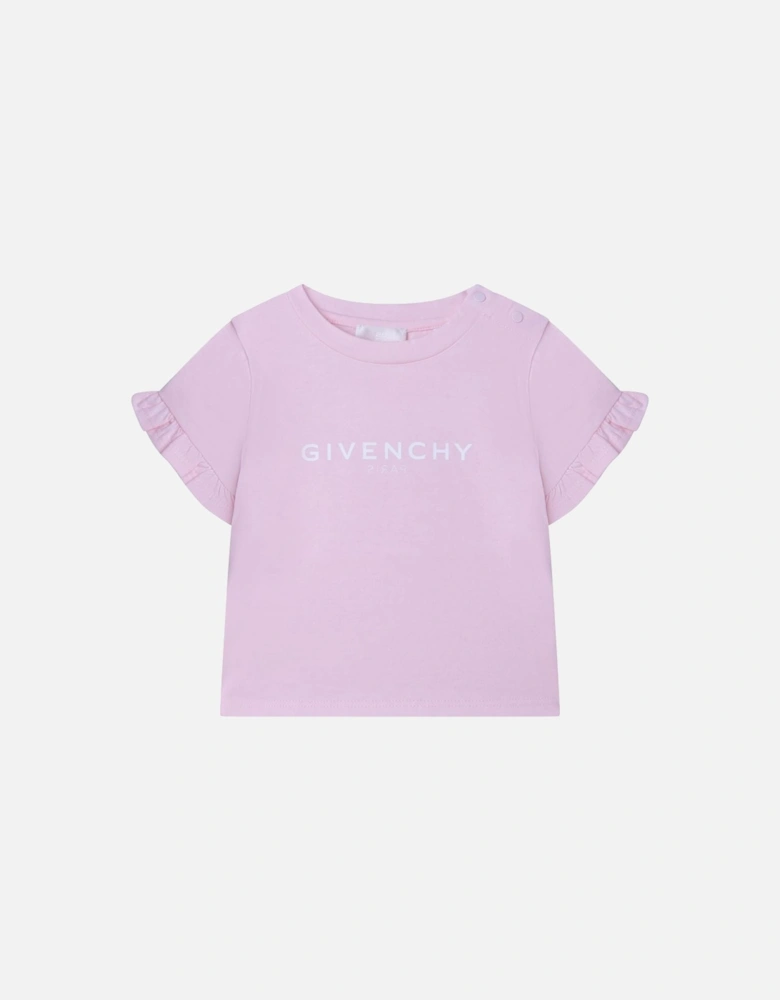 Baby Girls Logo T-shirt Pink