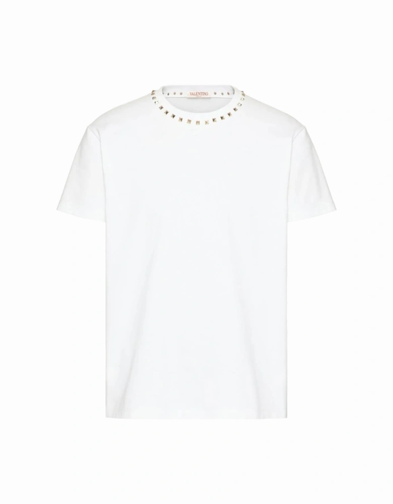 Black Untitled Stud T Shirt White