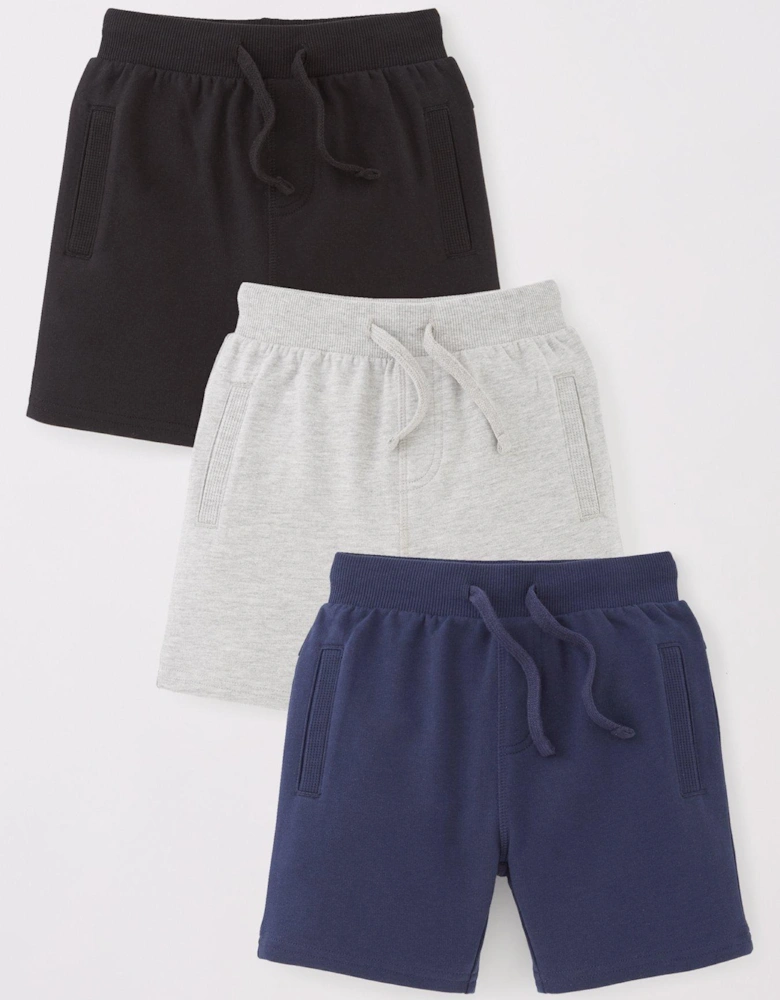 Boys Cotton Rich Essential Shorts (3 Pack) - Multi