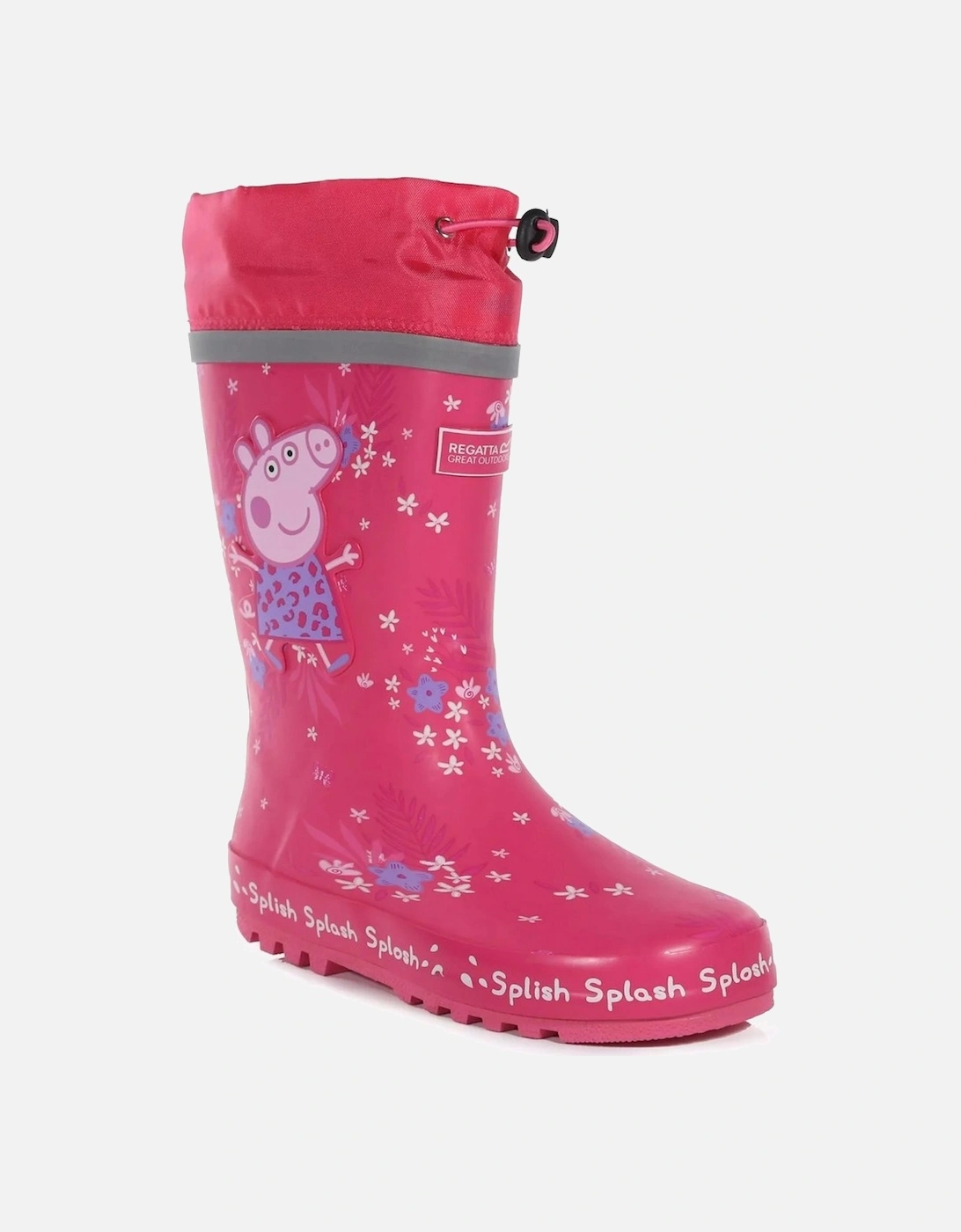 Childrens/Kids Splash Peppa Pig Tropical Wellington Boots, 6 of 5