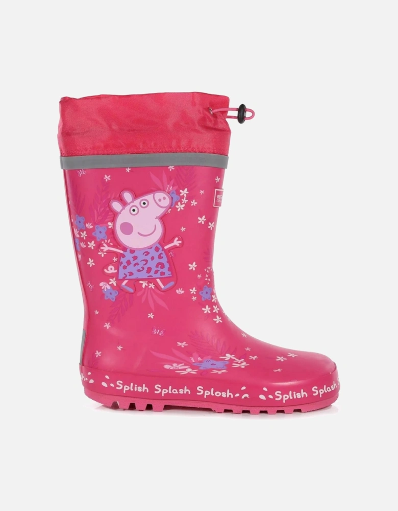 Childrens/Kids Splash Peppa Pig Tropical Wellington Boots