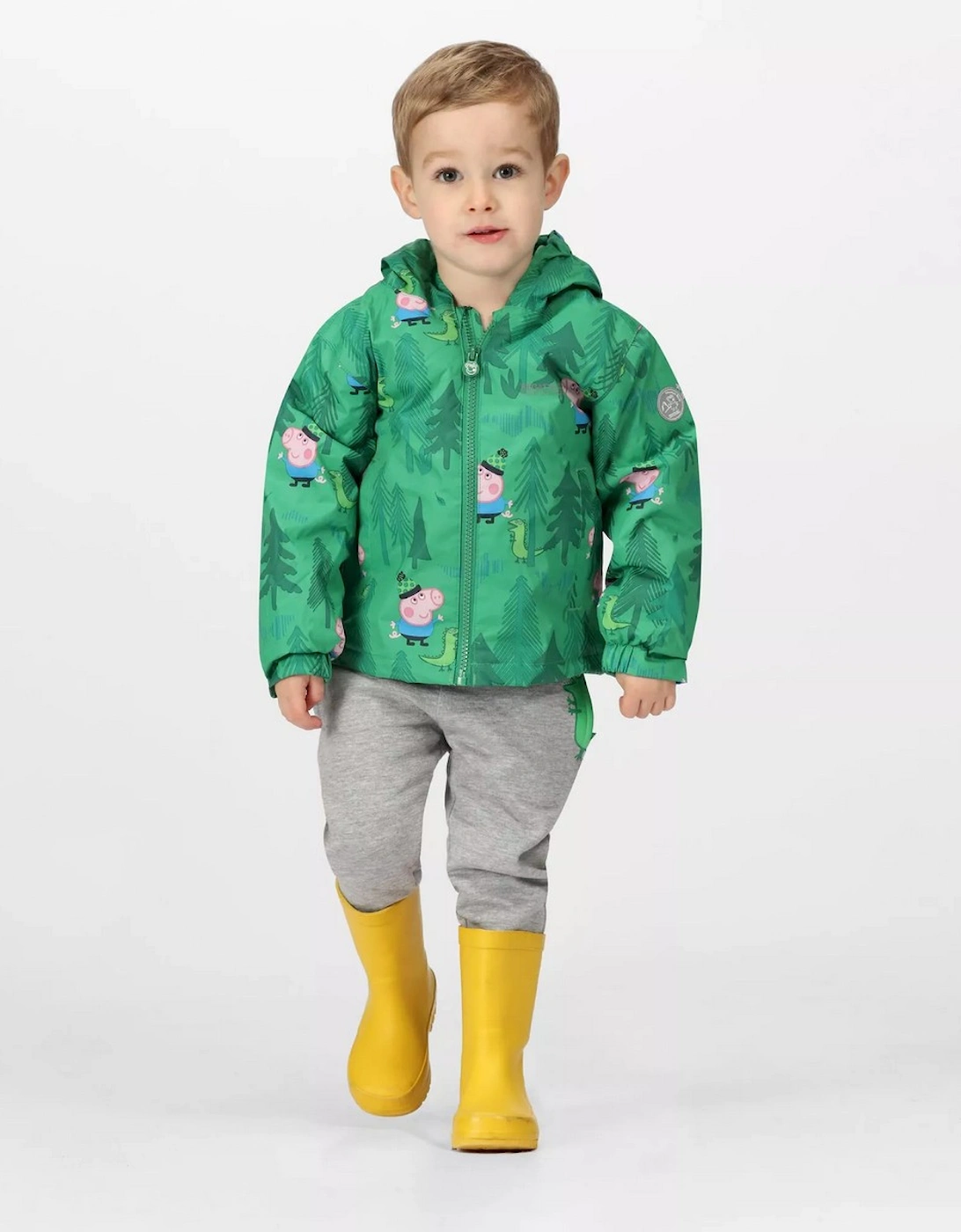 Childrens/Kids Muddy Puddle Dinosaur Peppa Pig Waterproof Jacket